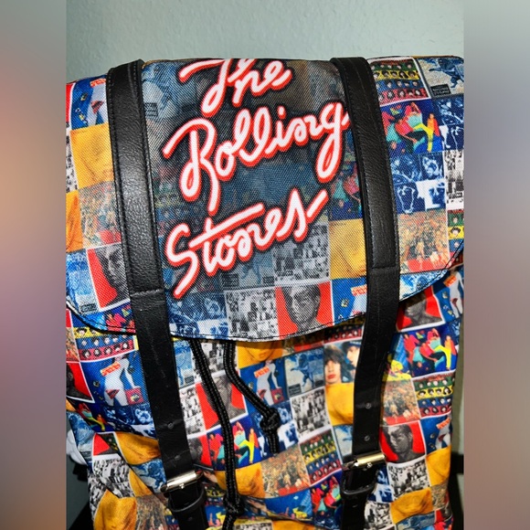 Rocksax Rolling Stones 1978 Tour Heritage Backpack Bag Rock Book bag Travel - Picture 2 of 8